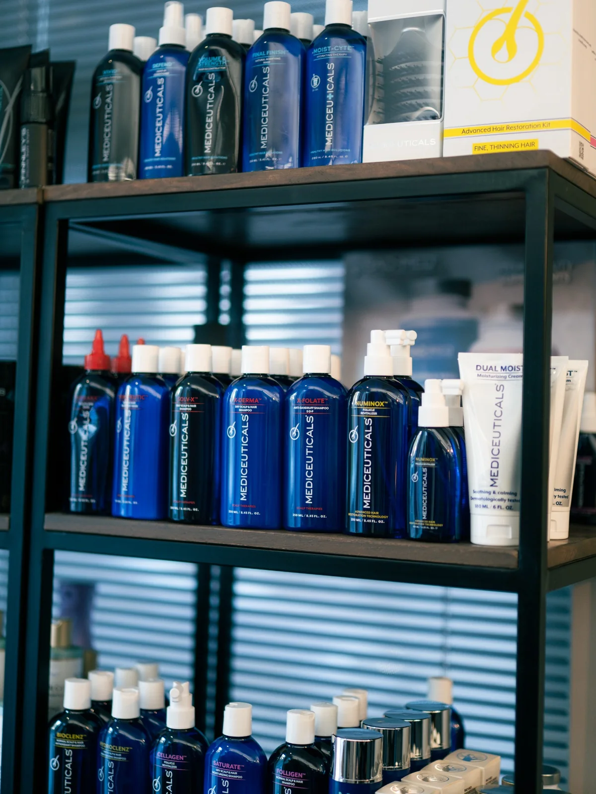 Mediceuticals haar- en hoofdhuidproducten in de salon