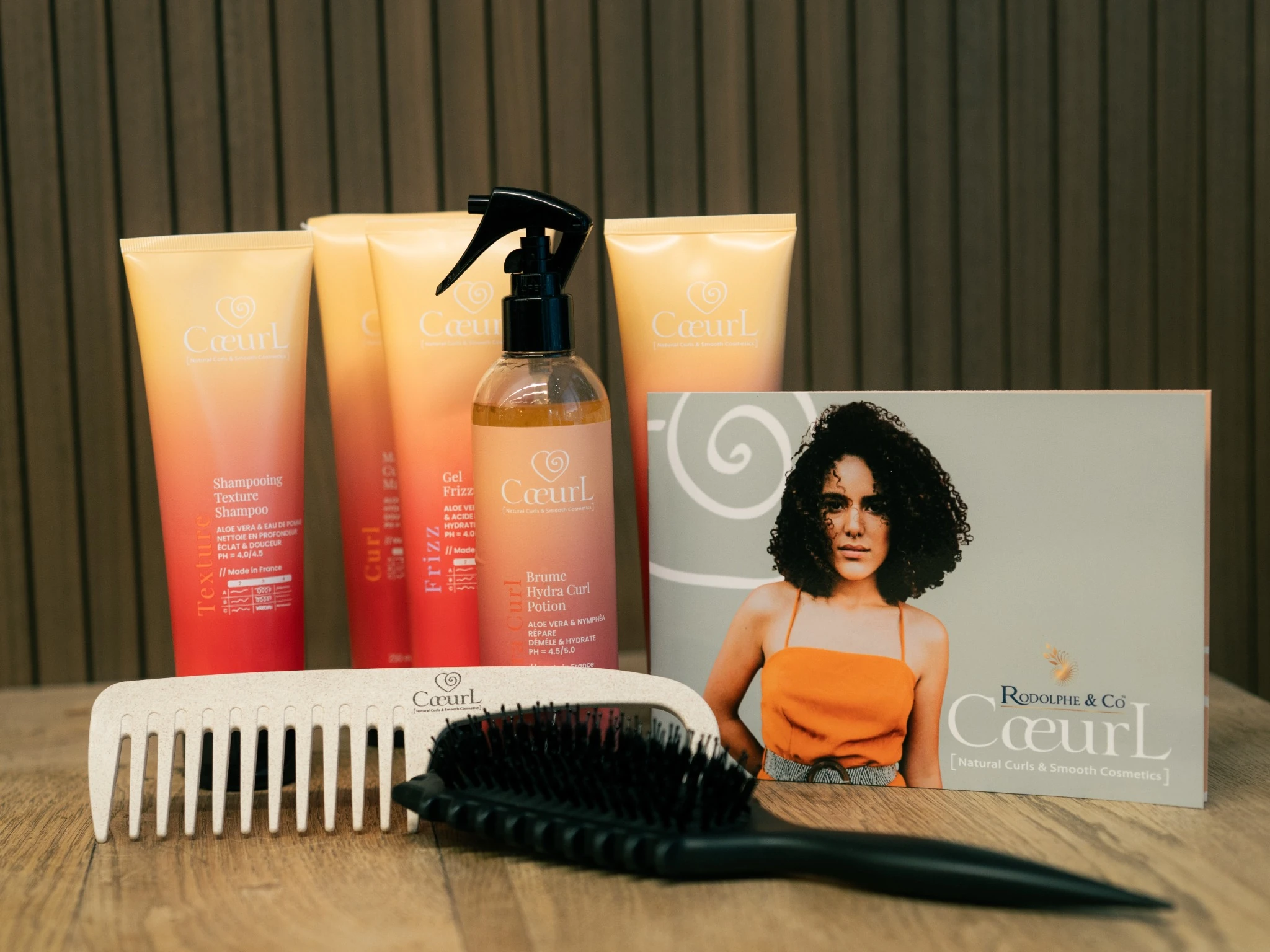 C&oelig;urL producten in de salon